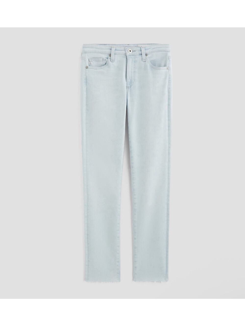 AG Women’s Prima Ankle Cigarette Light Blue Jeans Size 33 New Heat Wave $215